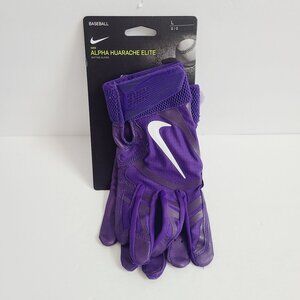 Nike Alpha Huarache Elite Batting Gloves CV0696-552 Size L Purple